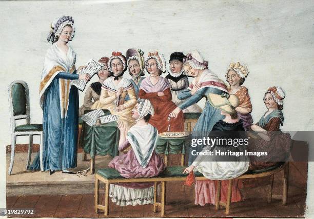 Patriotic Women's Club, circa 1793. Found in the collection of Musée Carnavalet, Paris.