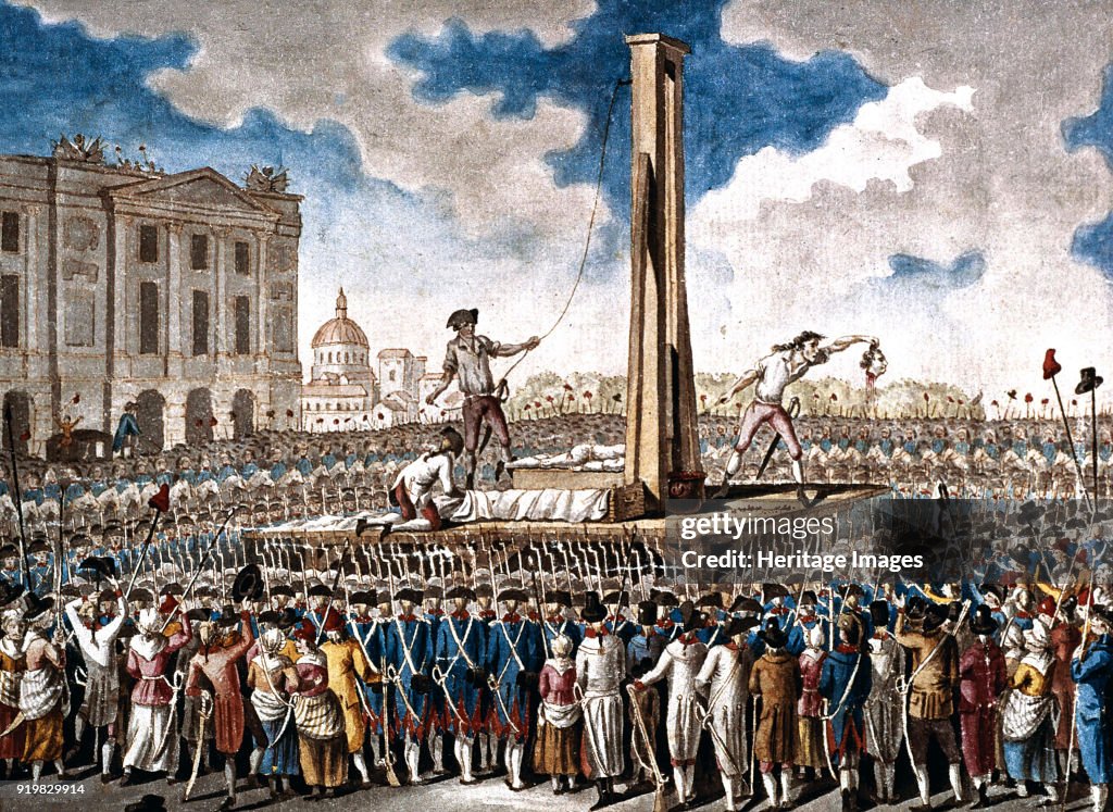 The Execution Of Louis Xvi In The Place De La Revolution On 21 January 1793