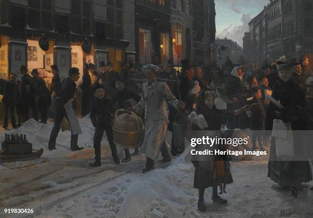 Christmas time, Copenhagen, 1890. Private Collection.