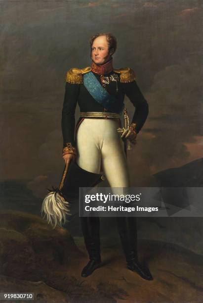 Portrait of Emperor Alexander I , 1820s. Found in the collection of State Hermitage, St. Petersburg.
