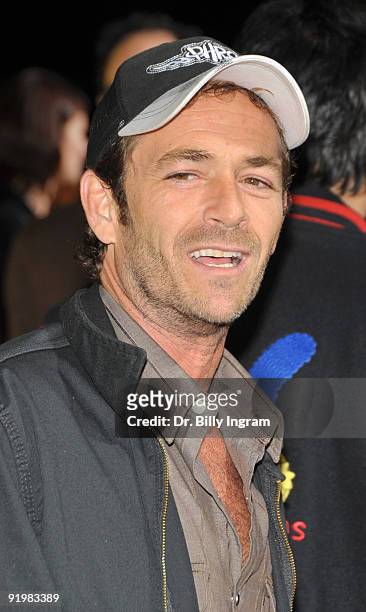 Luke Perry attends The Simpsons Treehouse Of Horror XX And 20th Anniversary Party on October 18, 2009 in Santa Monica, California.