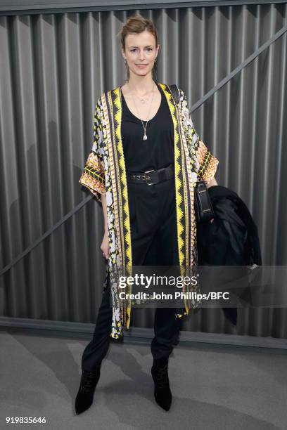 Jacquetta Wheeler attends the Temperley London show during London Fashion Week February 2018 at on February 18, 2018 in London, England.