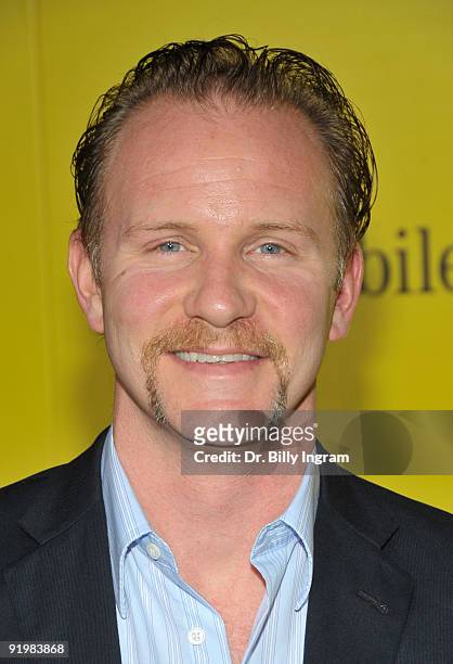 Morgan Spurlock attends The Simpsons Treehouse Of Horror XX And 20th Anniversary Party on October 18, 2009 in Santa Monica, California.