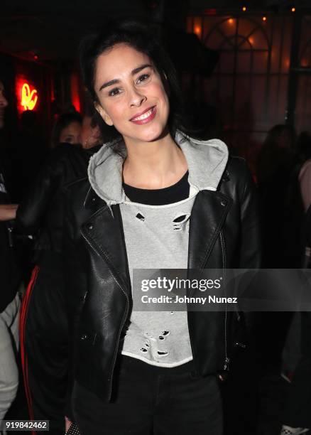 Comedian Sarah Silverman attends as Remy Martin presents Beats Party on February 17, 2018 in Los Angeles, California.
