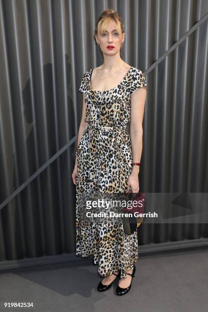 Eva Riccobono attends the Temperley London show during London Fashion Week February 2018 at on February 18, 2018 in London, England.