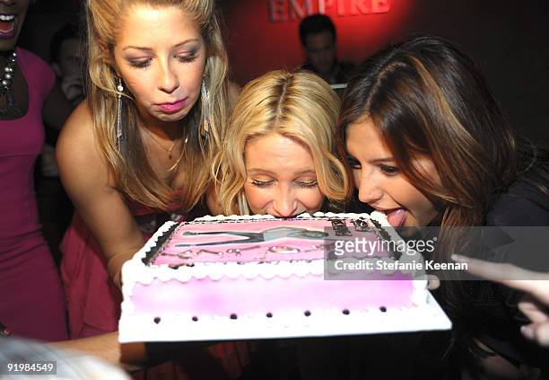 Holly Montag, Stephanie Pratt and Stacie Hall attend Holly Montag's birthday at Empire Hollywood on October 17, 2009 in Los Angeles, California.
