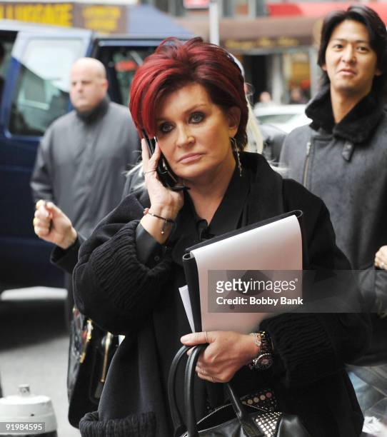 Sharon Osbourne joins the cast of "Celebrity Apprentice 3" with her girls team for first challenge on the streets of Manhattan on October 18, 2009 in...