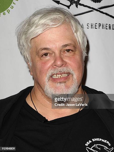 Captain Paul Watson attends the "Whale Wars" and the Sea Shepherd Conservation Society event on October 17, 2009 in Hollywood, California.