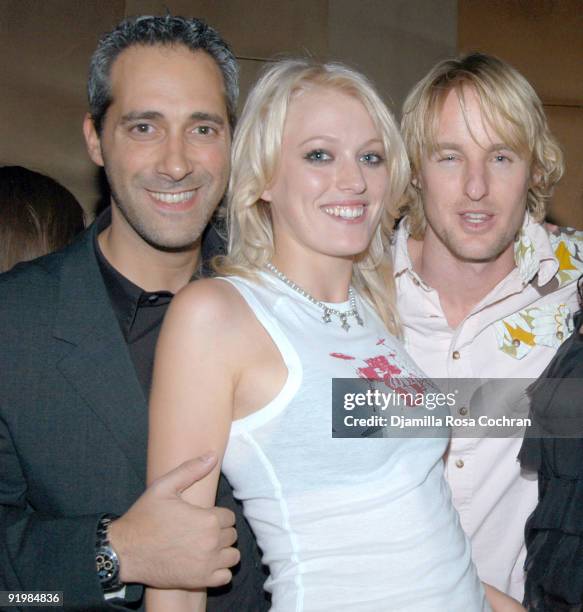 Serge Ohana, Sena Cech and Owen Wilson