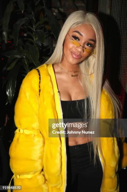 Saweetie attends as Remy Martin presents Beats Party on February 17, 2018 in Los Angeles, California.