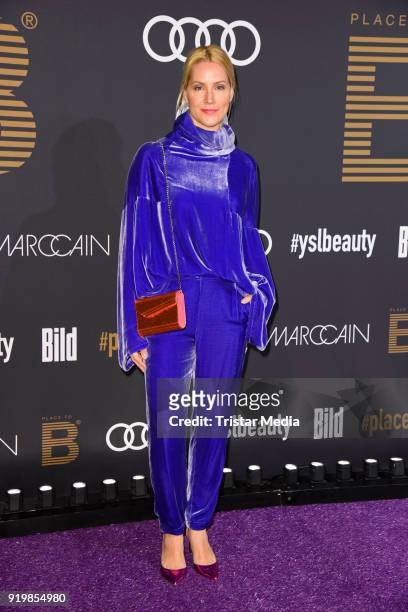 Judith Rakers attends the PLACE TO B Party on February 17, 2018 in Berlin, Germany.