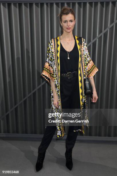 Jacquetta Wheeler attends the Temperley London show during London Fashion Week February 2018 at on February 18, 2018 in London, England.