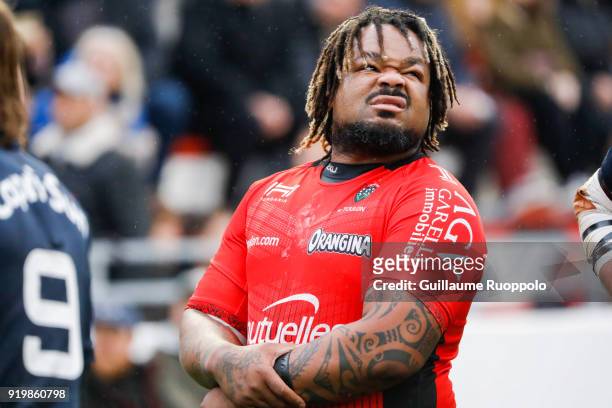 Mathieu Bastareaud of Toulon during the Top 14 match between Toulon and Stade Francais at Felix Mayol Stadium on February 17, 2018 in Toulon, France.