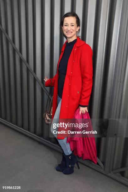 Leah Wood attends the Temperley London show during London Fashion Week February 2018 at on February 18, 2018 in London, England.