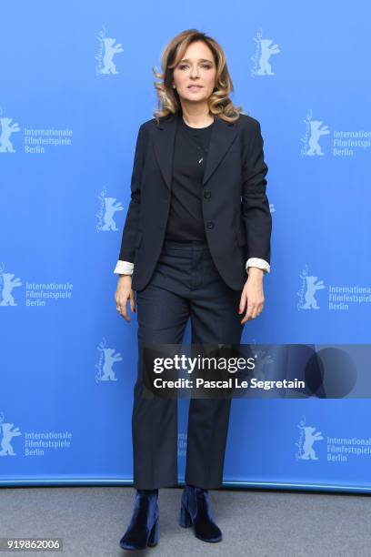 Valeria Golino poses at the 'Daughter of Mine' photo call during the 68th Berlinale International Film Festival Berlin at Grand Hyatt Hotel on...