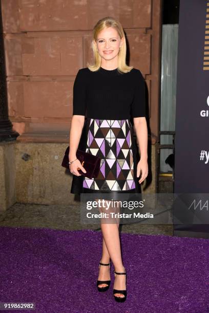 Jennifer Ulrich attends the PLACE TO B Party on February 17, 2018 in Berlin, Germany.