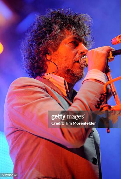 Wayne Coyne of The Flaming Lips performs as part of the Treasure Island Music Festival on October 18, 2009 in San Francisco, California.