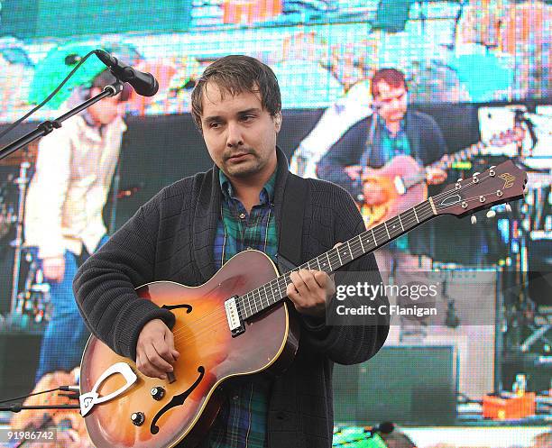 Musician Daniel Rossen of Grizzly Bear performs during Day 2 of the 2009 Treasure Island Music Festival on October 18, 2009 in San Francisco,...