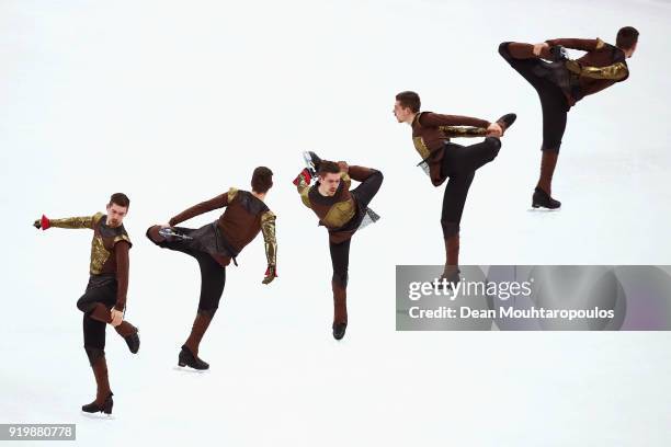 Paul Fentz of Germany competes during the Men's Single Free Program on day eight of the PyeongChang 2018 Winter Olympic Games at Gangneung Ice Arena...