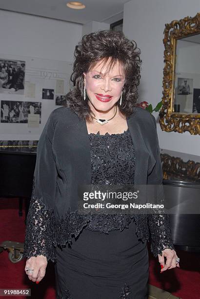 Connie Francis backstage prior to the show " Neil Sedake Celebrates Fifty Years of Hits" at Lincoln's Center Avery Fischer Hall on October 26, 2007.