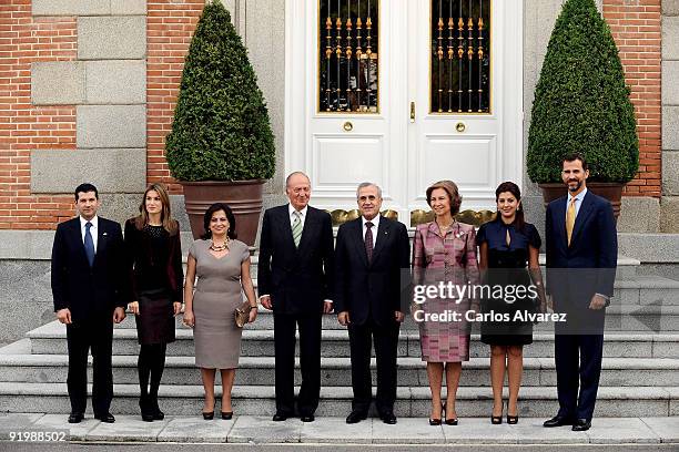 Wissam Baroudy, Princess Letizia of Spain, Wafaa Suleiman, King Juan Carlos of Spain, President of Libanon Michel Suleiman, Queen Sofia of Spain,...