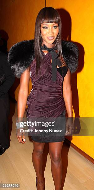 Naomi Campbell attends the 4th annual Black Girls Rock! awards at The New York Times Center on October 17, 2009 in New York City.