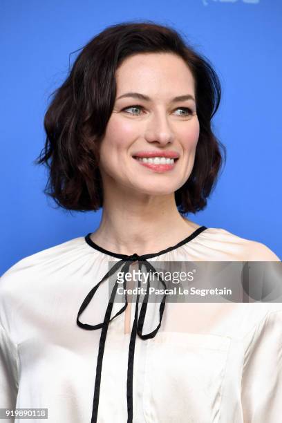 Anna Marie Cseh poses at the 'Genesis' photo call during the 68th Berlinale International Film Festival Berlin at Grand Hyatt Hotel on February 18,...