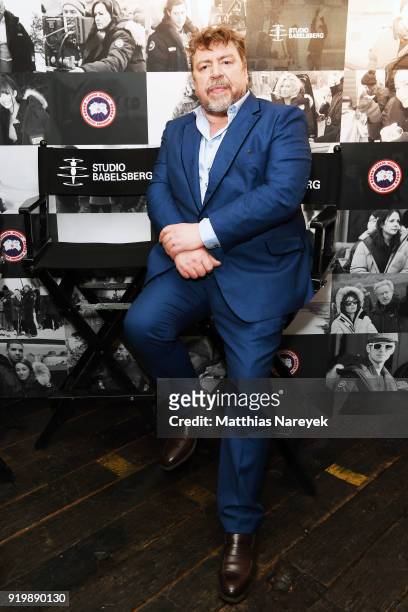Armin Rohde attends the Studio Babelsberg Night X Canada Goose on the occasion of the 68th Berlinale International Film Festival at Soho House on...