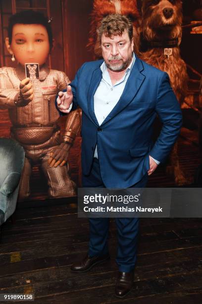 Armin Rohde attends the Studio Babelsberg Night X Canada Goose on the occasion of the 68th Berlinale International Film Festival at Soho House on...