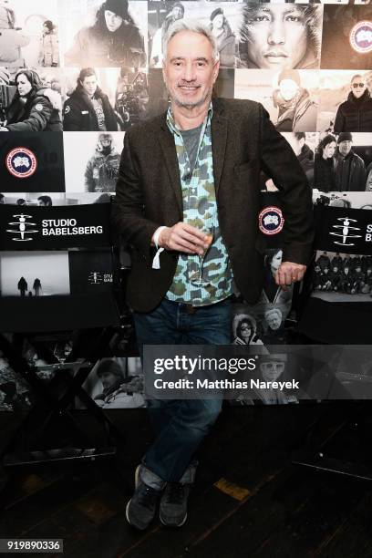 Roland Emmerich attends the Studio Babelsberg Night X Canada Goose on the occasion of the 68th Berlinale International Film Festival at Soho House on...