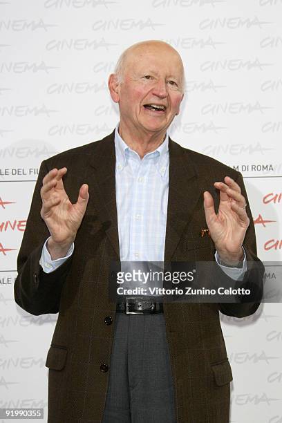 Director Gilles Jacob attends 'Dive Allo Specchio' Photocall during day 5 of the 4th Rome International Film Festival held at the Auditorium Parco...