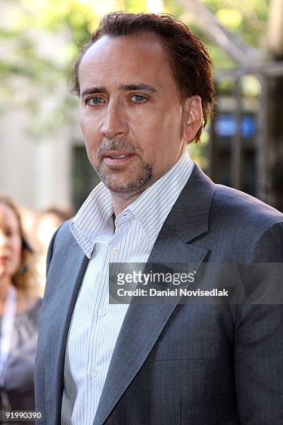 Actor Nicolas Cage arrives for the "Bad Lieutenant: Port Of Call New Orleans" Premiere held at the Ryerson Theatre during the 2009 Toronto...