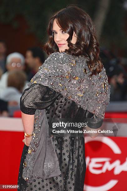 Actress Asia Argento attends the 'Dream Rush' Premiere during day 5 of the 4th Rome International Film Festival held at the Auditorium Parco della...