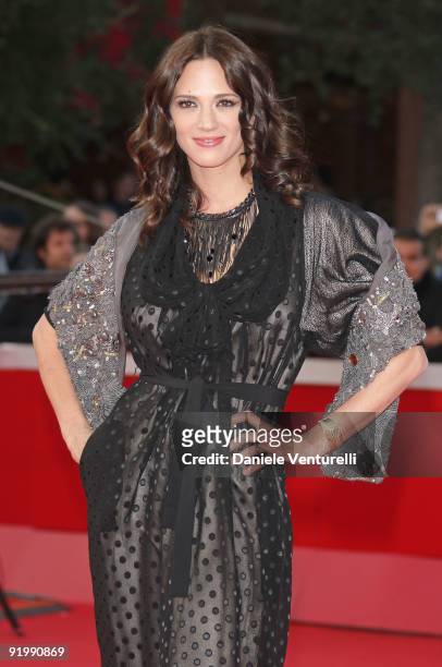 Actress Asia Argento attends the "Dream Rush" Premiere during day 5 of the 4th Rome International Film Festival held at the Auditorium Parco della...
