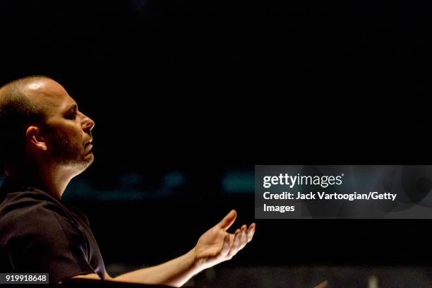 Canadian conductor and Metropolitan Opera Music Director Designate Yannick Nezet-Seguin leads the final dress rehearsal prior to the season premiere...