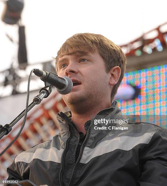 Beirut performs during Day 2 of the 2009 Treasure Island Music Festival on October 18, 2009 in San Francisco, California.