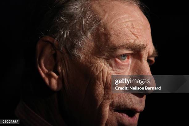 News correspondent Morley Safer attends a memorial for Don Hewitt at Jazz at Lincoln Center on October 19, 2009 in New York City.