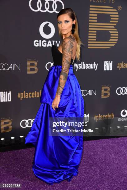 Sophia Thomalla attends the PLACE TO B Party on February 17, 2018 in Berlin, Germany.