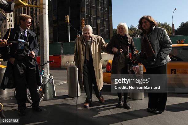 News correspondent Andy Rooney attends a memorial for Don Hewitt at Jazz at Lincoln Center on October 19, 2009 in New York City.