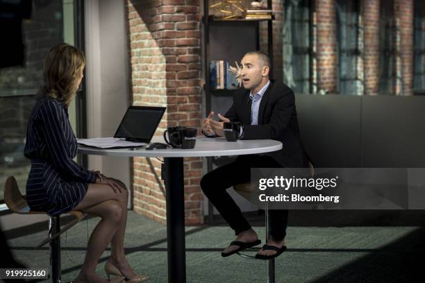 Ben Barokas, founder and chief executive officer of Sourcepoint USA Inc., speaks during a Bloomberg Technology television interview in San Francisco,...