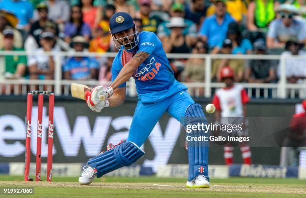 Manish Pandey of India of India during the 1st KFC T20 International match between South Africa and India at Bidvest Wanderers Stadium on February...