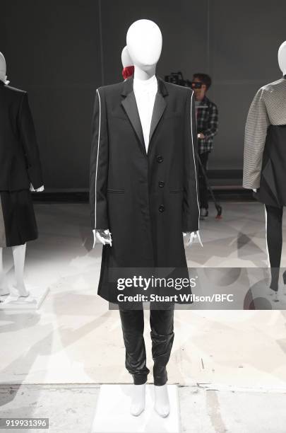 Design at the Jens Laugesen presentation during London Fashion Week February 2018 at 180 The Strand on February 18, 2018 in London, England.