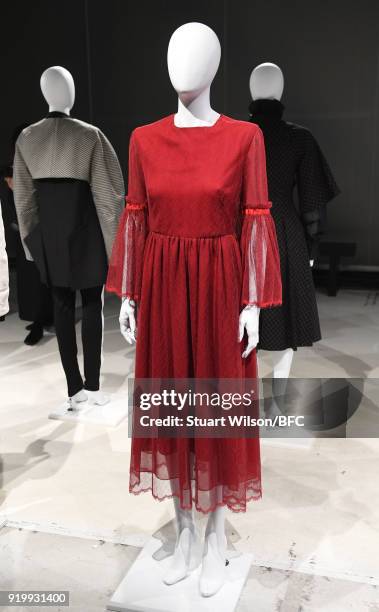 Design at the Jens Laugesen presentation during London Fashion Week February 2018 at 180 The Strand on February 18, 2018 in London, England.