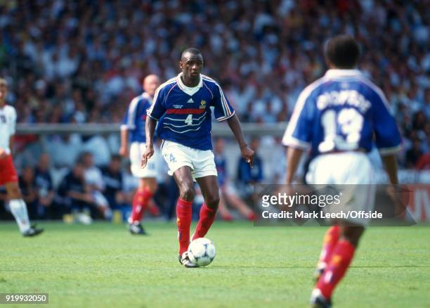 June 1998 - World Cup 1998 Football - France v Denmark - Patrick Vieira of France .