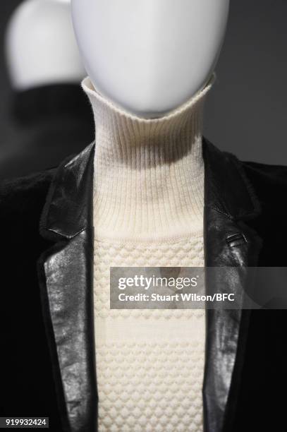 Design at the Jens Laugesen presentation during London Fashion Week February 2018 at 180 The Strand on February 18, 2018 in London, England.