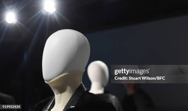 Design at the Jens Laugesen presentation during London Fashion Week February 2018 at 180 The Strand on February 18, 2018 in London, England.