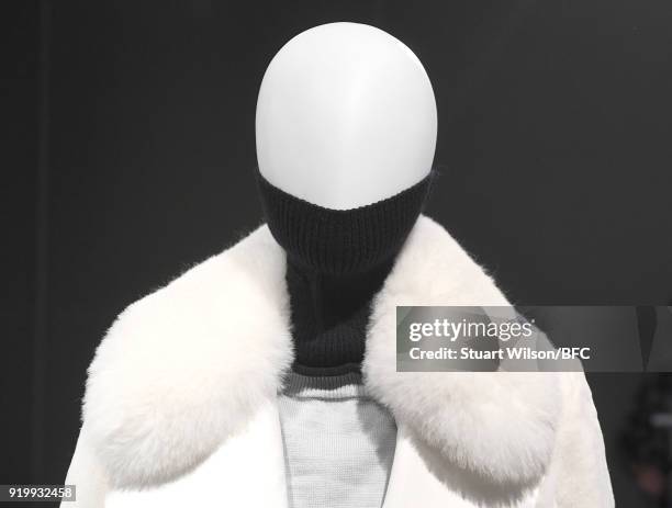 Design at the Jens Laugesen presentation during London Fashion Week February 2018 at 180 The Strand on February 18, 2018 in London, England.