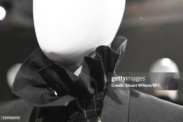 Design at the Jens Laugesen presentation during London Fashion Week February 2018 at 180 The Strand on February 18, 2018 in London, England.