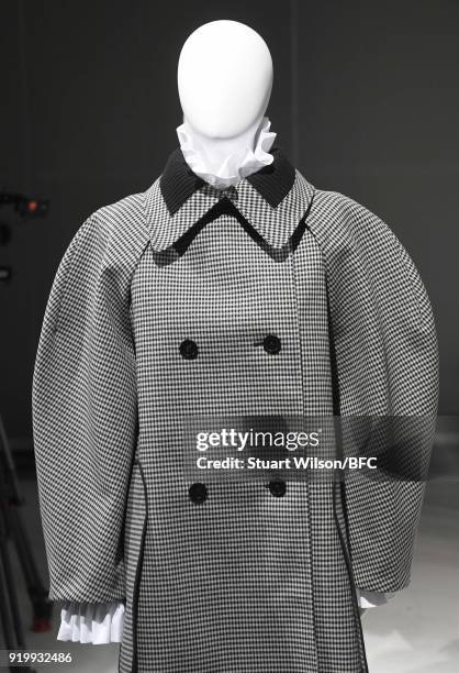 Design at the Jens Laugesen presentation during London Fashion Week February 2018 at 180 The Strand on February 18, 2018 in London, England.