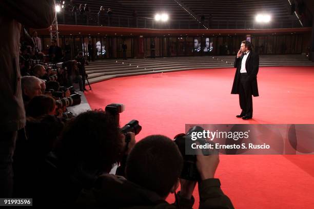 Actor Alessio Boni attends the 'Christine, Cristina' Premiere during day 5 of the 4th Rome International Film Festival held at the Auditorium Parco...